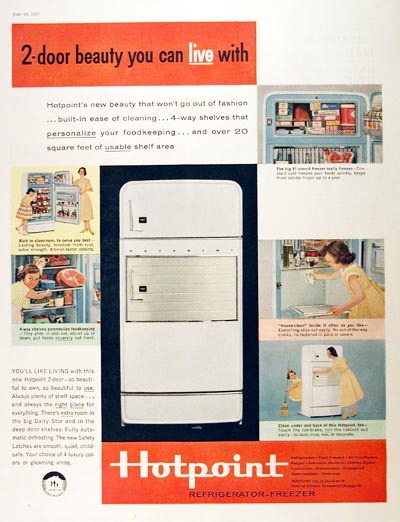 1957 Hotpoint Refrigerator #001515