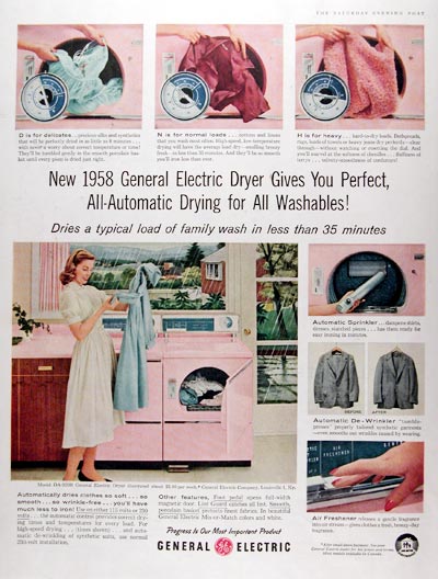 1958 GE Dryer #014708