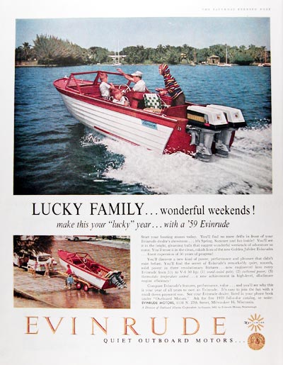 1959 Evinrude Outboard Motors #018807