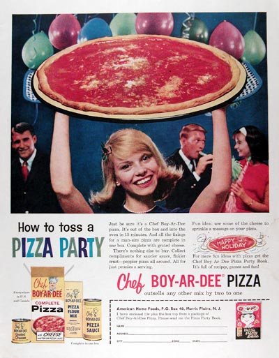 1960 Chef-Boy-Ar-Dee Pizza Mix #010194