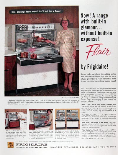1960 Frigidaire Flair Oven Range #015368