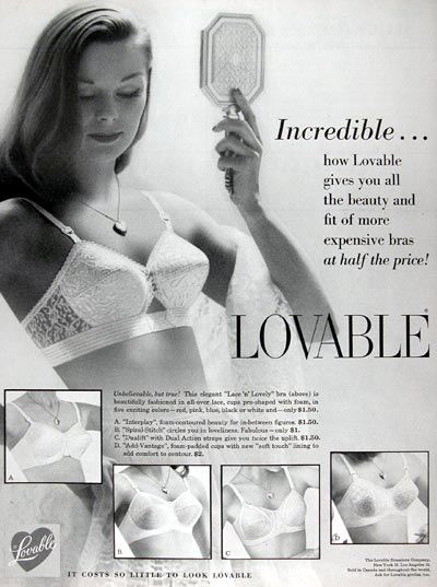 1960 Lovable Bras #015434