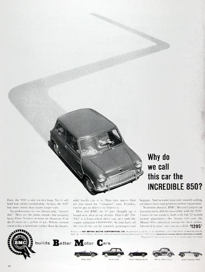 1960 Austin Mini 850 #015355
