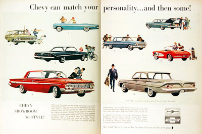 1961 Chevrolet Model Line #000884