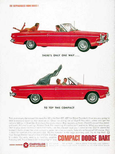 1963 Dodge Dart GT Convertible #023758