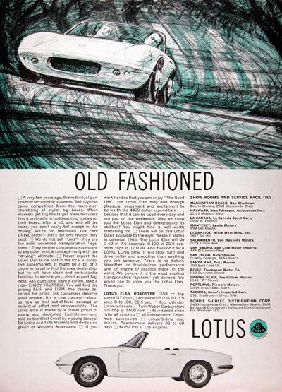 1965 Lotus Elan Roadster #023360