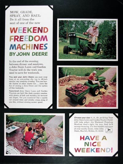1968 John Deere Lawn Tractors #025182