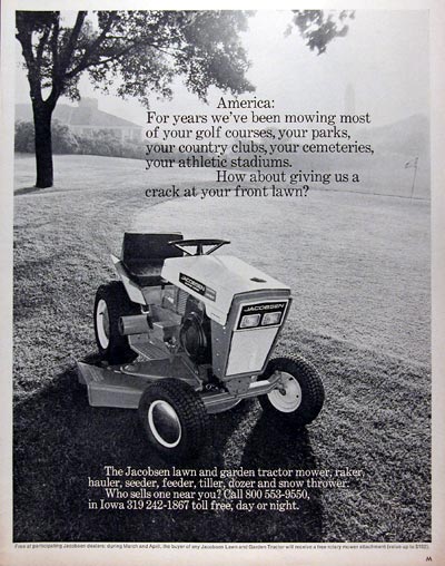 1970 Jacobsen Lawn Tractors #013066