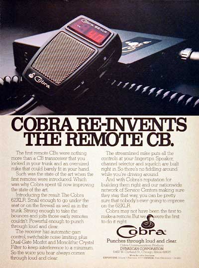 1978 Cobra CB Radio #004186
