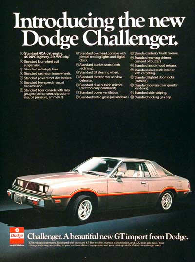 1978 Dodge Challenger GT #004213