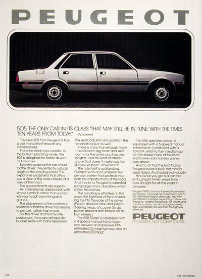 1980 Peugeot 505 Sedan #005922