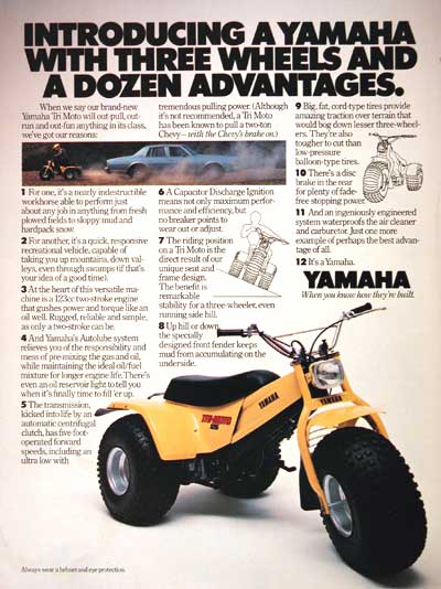 1980 Yamaha 125 Tri-Moto