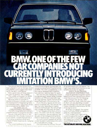 1982 BMW 320i VS #001346