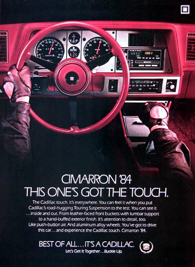 1984 Cadillac Cimarron #024044
