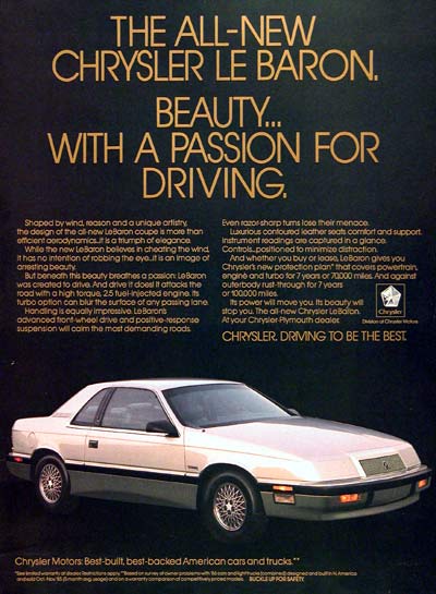 1987 Chrysler LeBaron #006305