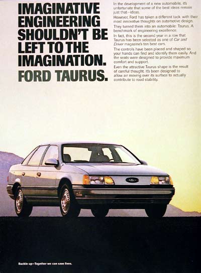 1987 Ford Taurus Sedan #006199