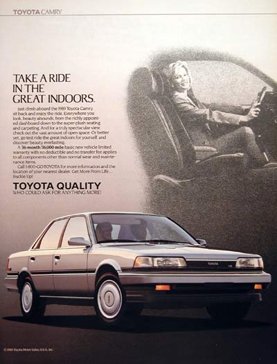 1989 Toyota Camry Sedan #004379