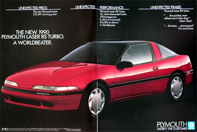 1990 Plymouth Laser RS Turbo #023916