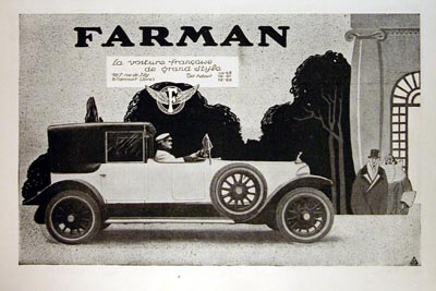 1923 Farman Limousine Classic Ad #000128