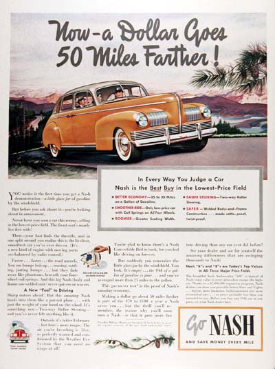 1941 Nash Sedan Vintage Ad #000371