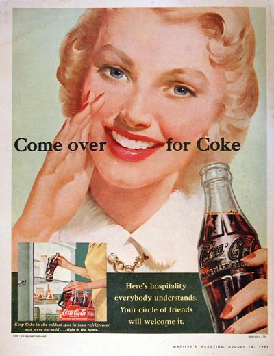 1951 Coca Cola Vintage Ad #000509