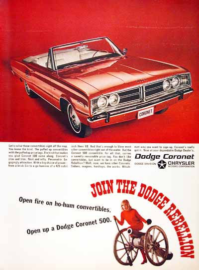 1966 Dodge Coronet Convertible #001195