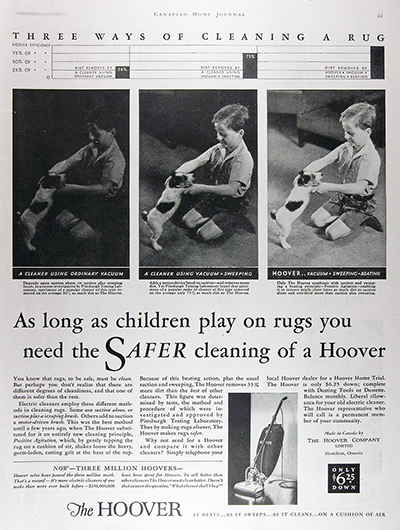 1931 Hoover Vacuum Vintage Ad