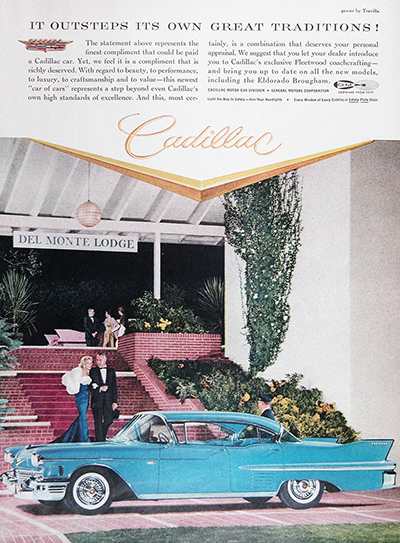 1958 Cadillac Eldorado Brougham Sedan Vintage Ad #025618