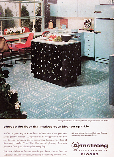 1959 Armstrong Floors Vintage Ad #025650