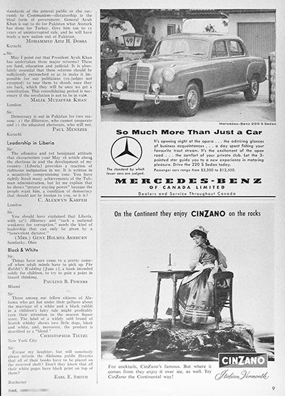 1959 Mercedes Benz 220 S Sedan Vintage Ad #025907