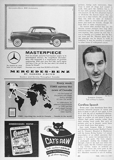 1959 Mercedes Benz 300 Sedan Vintage Ad #025904