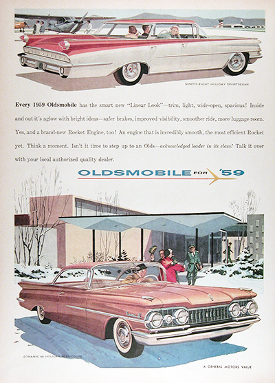 1959 Olds Dynamic 88 98 Vintage Ad #025936