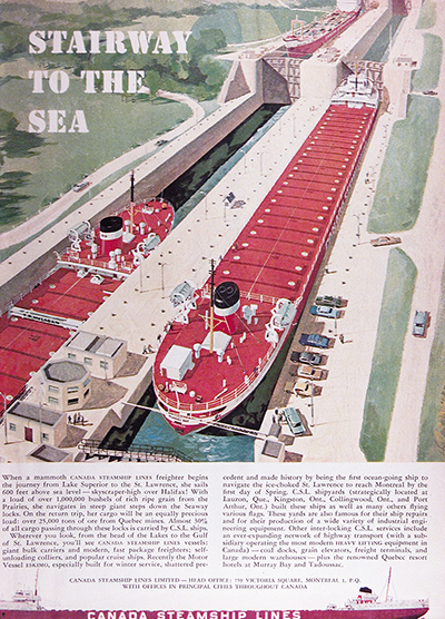 1960 Canada Steamship Lines Vintage Ad #025721