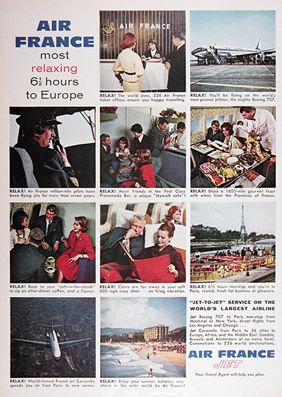 1961 Air France Vintage Ad #025723