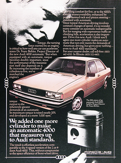 1980 Audi 4000 Coupe Vintage Ad #025869