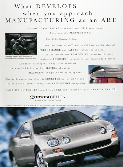 1995 Toyota Celica Vintage Ad #025961