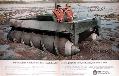 1964 Chrysler Marsh Amphibian Boat Vintage Ad #011560