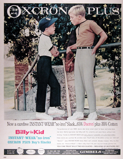 1966 Billy the Kid Slacks Vintage Ad #010525