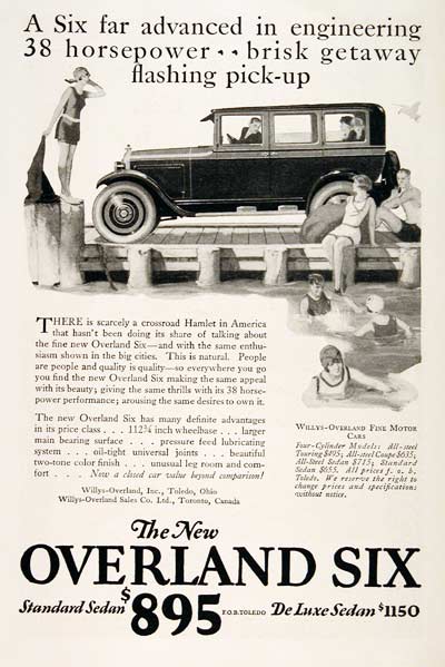 1925 Willys Overland Six #003199