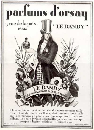 1928 D'Orsay Le Dandy Vintage French Ad #000234