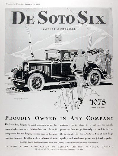 1929 DeSoto Deluxe Coupe #007930