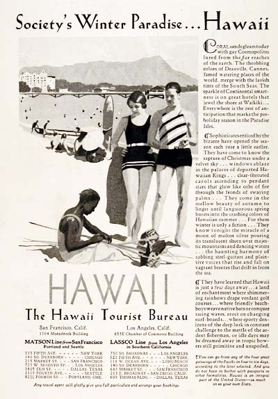 1929 Hawaii Tourism #003288