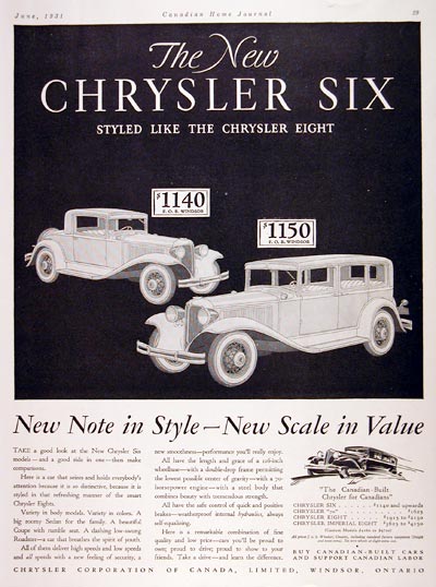 1931 Chrysler Coupe Sedan #008123
