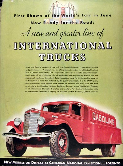 1934 International Tanker Truck #009944