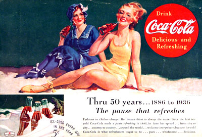 1936 Coca Cola 50th Anniversary #007832