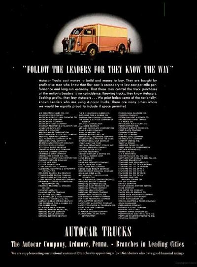 1937 Autocar Trucks #024287