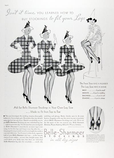 1937 Belle Sharmeer Stockings #024244