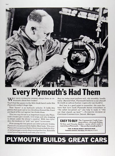 1937 Plymouth Brakes #024260