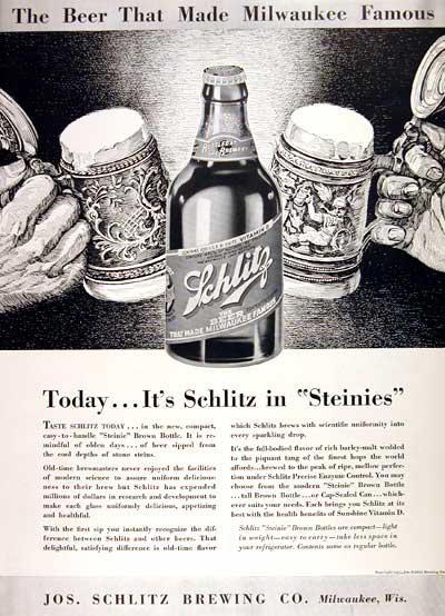 1937 Schlitz Beer #003940