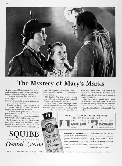 1937 Squibb Dental Cream #024229